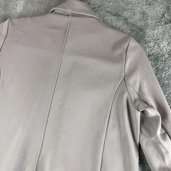 Eileen Fisher Blazer Womens XXS Gray Open Front Long Sleeve Lyocell Blend Jacket - Picture 11 of 12